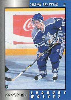 1994-95 Slapshot Sudbury Wolves (OHL) #6 Shawn Frappier Front