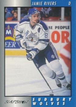 1994-95 Slapshot Sudbury Wolves (OHL) #7 Jamie Rivers Front