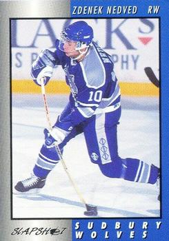 1994-95 Slapshot Sudbury Wolves (OHL) #8 Zdenek Nedved Front