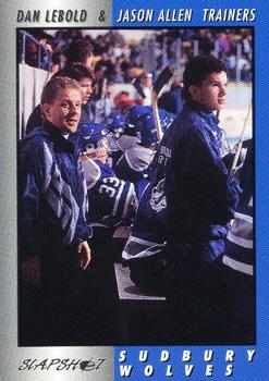 1994-95 Slapshot Sudbury Wolves (OHL) #25 Dan Lebold / Jason Allen Front