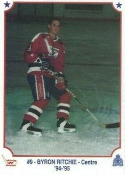1994-95 Lethbridge Hurricanes (WHL) Police #NNO Byron Ritchie Front