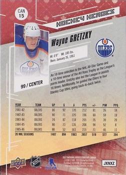 2017 Upper Deck National Hockey Card Day Canada #CAN15 Wayne Gretzky Back