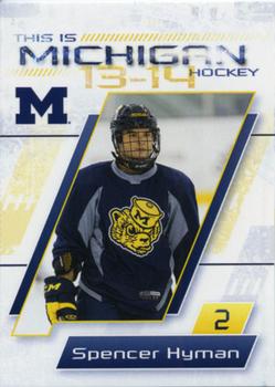 2013-14 Michigan Wolverines (NCAA) #NNO Spencer Hyman Front