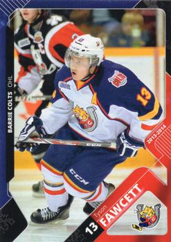 2013-14 Extreme Barrie Colts (OHL) #12 Tyson Fawcett Front