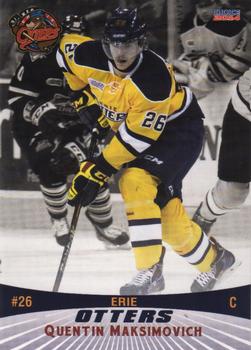 2013-14 Choice Erie Otters (OHL) #15 Quentin Maksimovich Front