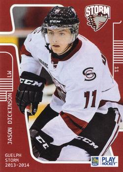 2013-14 M&T Printing Guelph Storm (OHL) #A-07 Jason Dickinson Front