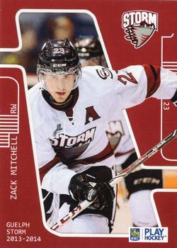 2013-14 M&T Printing Guelph Storm (OHL) #A-10 Zack Mitchell Front