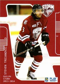 2013-14 M&T Printing Guelph Storm (OHL) #B-02 Steven Trojanovic Front