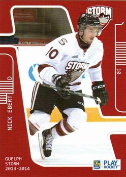 2013-14 M&T Printing Guelph Storm (OHL) #B-07 Nick Ebert Front