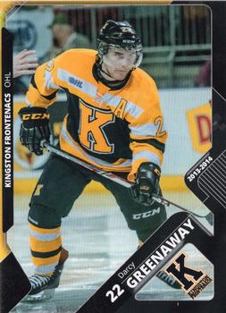 2013-14 Extreme Kingston Frontenacs (OHL) #10 Darcy Greenaway Front