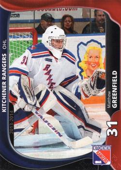 2013-14 Extreme Kitchener Rangers (OHL) #8 Matthew Greenfield Front