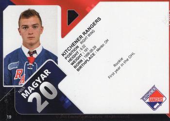 2013-14 Extreme Kitchener Rangers (OHL) #19 Nick Magyar Back