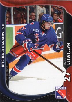 2013-14 Extreme Kitchener Rangers (OHL) #21 Darby Llewellyn Front