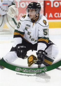 2013-14 Choice London Knights (OHL) #4 Tim Bender Front