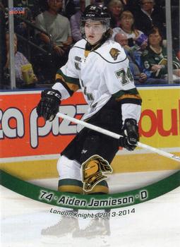 2013-14 Choice London Knights (OHL) #9 Aiden Jamieson Front