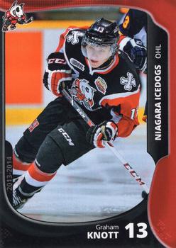 2013-14 Extreme Niagara IceDogs (OHL) #11 Graham Knott Front