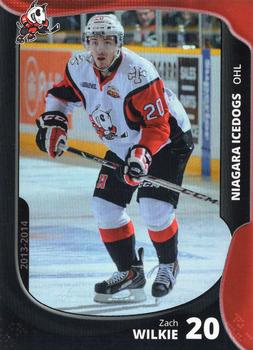 2013-14 Extreme Niagara IceDogs (OHL) #15 Zach Wilkie Front