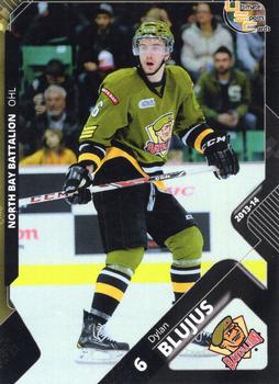 2013-14 Extreme North Bay Battalion (OHL) #5 Dylan Blujus Front