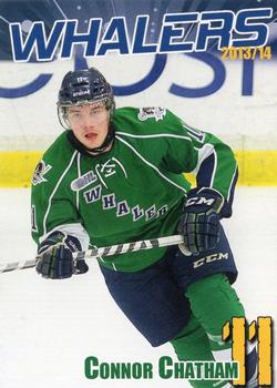 2013-14 BD's Mongolian Grill Plymouth Whalers (OHL) #3 Connor Chatham Front