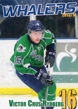 2013-14 BD's Mongolian Grill Plymouth Whalers (OHL) #4 Viktor Crus-Rydberg Front