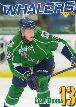 2013-14 BD's Mongolian Grill Plymouth Whalers (OHL) #6 Liam Dunda Front