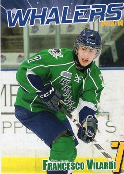 2013-14 BD's Mongolian Grill Plymouth Whalers (OHL) #22 Frankie Vilardi Front