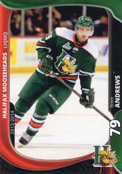 2013-14 Extreme Halifax Mooseheads (QMJHL) #9 Brent Andrews Front