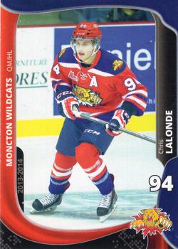 2013-14 Extreme Moncton Wildcats (QMJHL) #1 Christophe Lalonde Front