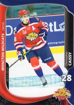 2013-14 Extreme Moncton Wildcats (QMJHL) #6 Christopher Caissy Front