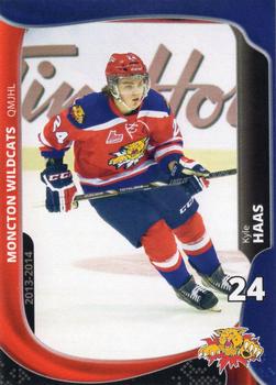 2013-14 Extreme Moncton Wildcats (QMJHL) #8 Kyle Haas Front
