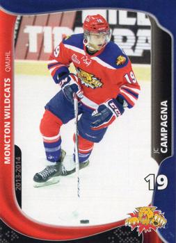 2013-14 Extreme Moncton Wildcats (QMJHL) #12 J.C. Campagna Front