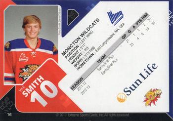 2013-14 Extreme Moncton Wildcats (QMJHL) #16 Willy Smith Back