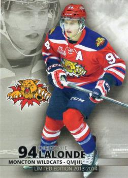 2013-14 Extreme Moncton Wildcats (QMJHL) #NNO Christophe Lalonde Front