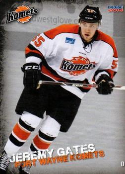 2013-14 Choice Fort Wayne Komets (ECHL) Update #22 Jeremy Gates Front