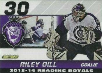 2013-14 Rieck's Printing Reading Royals (ECHL) #16 Riley Gill Front