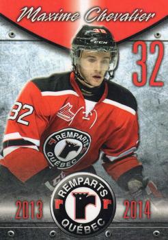 2013-14 Quebec Remparts (QMJHL) #NNO Maxime Chevalier Front