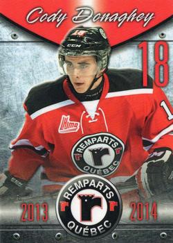 2013-14 Quebec Remparts (QMJHL) #NNO Cody Donaghey Front