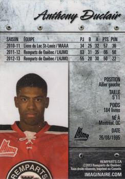 2013-14 Quebec Remparts (QMJHL) #NNO Anthony Duclair Back