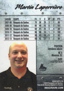 2013-14 Quebec Remparts Update (QMJHL) #9 Martin Laperriere Back