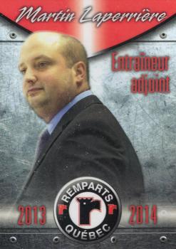 2013-14 Quebec Remparts Update (QMJHL) #9 Martin Laperriere Front