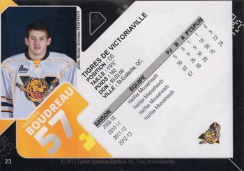 2013-14 Extreme Victoriaville Tigres (QMJHL) #23 Matthew Boudreau Back