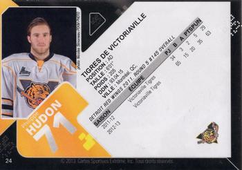 2013-14 Extreme Victoriaville Tigres (QMJHL) #24 Philippe Hudon Back