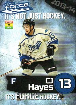 2013-14 Stop-N-Go Fargo Force (USHL) #A-03 C.J. Hayes Front