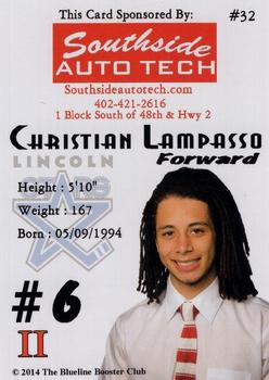 2013-14 Lincoln Stars (USHL) Series 2 #32 Christian Lampasso Back