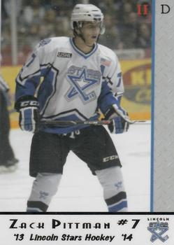 2013-14 Lincoln Stars (USHL) Series 2 #33 Zack Pittman Front