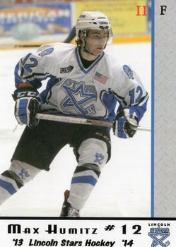 2013-14 Lincoln Stars (USHL) Series 2 #37 Max Humitz Front