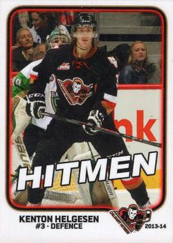 2013-14 Calgary Hitmen (WHL) #NNO Kenton Helgesen Front