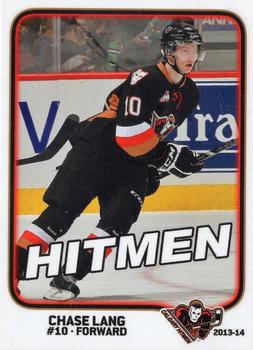 2013-14 Calgary Hitmen (WHL) #NNO Chase Lang Front
