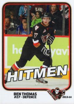 2013-14 Calgary Hitmen (WHL) #NNO Ben Thomas Front