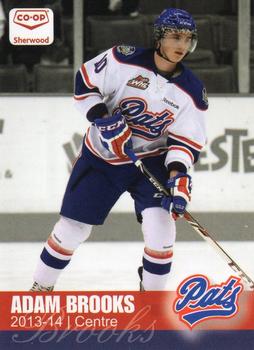 2013-14 Co-op Regina Pats (WHL) #NNO Adam Brooks Front